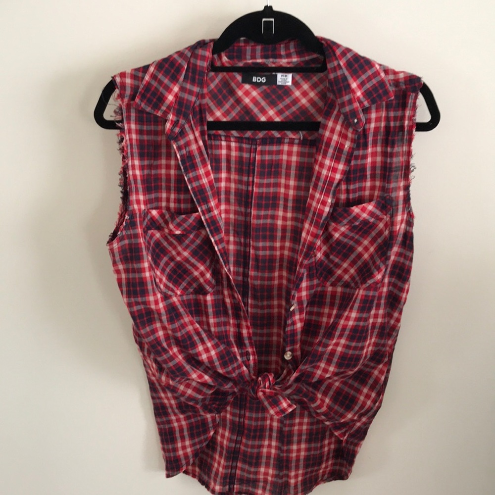 SOLD- BDG Urban Outfitters Plaid Flannel Tank
